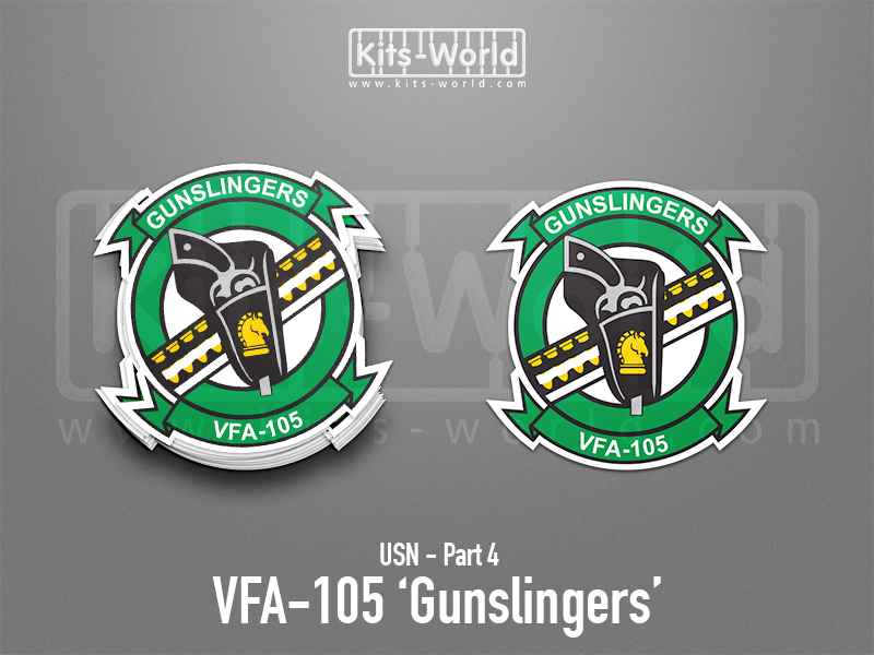 Kitsworld SAV Sticker - US Navy - VFA-105 Gunslingers Approx height: 100 mm 